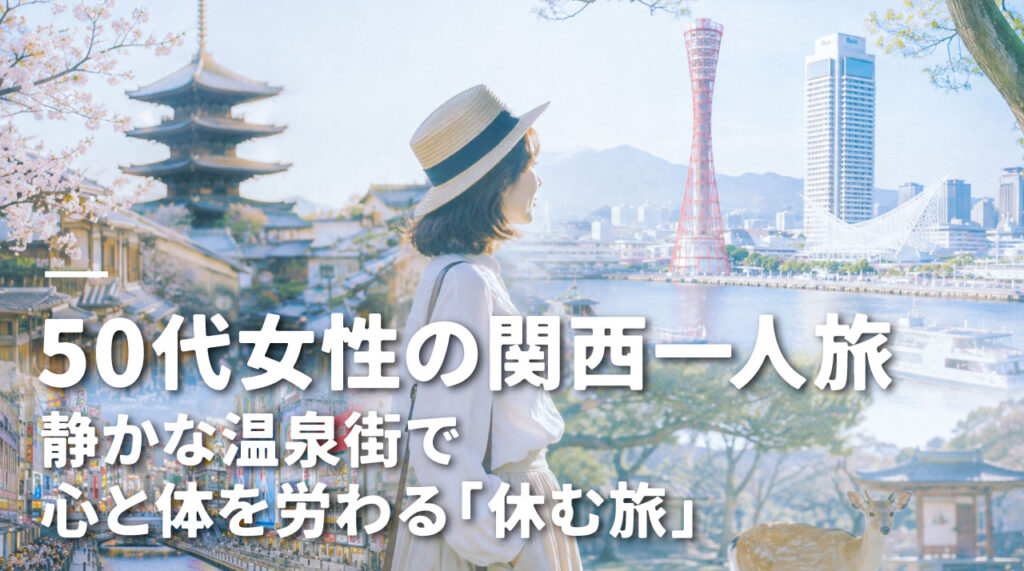 50代女性の一人旅おすすめ関西編