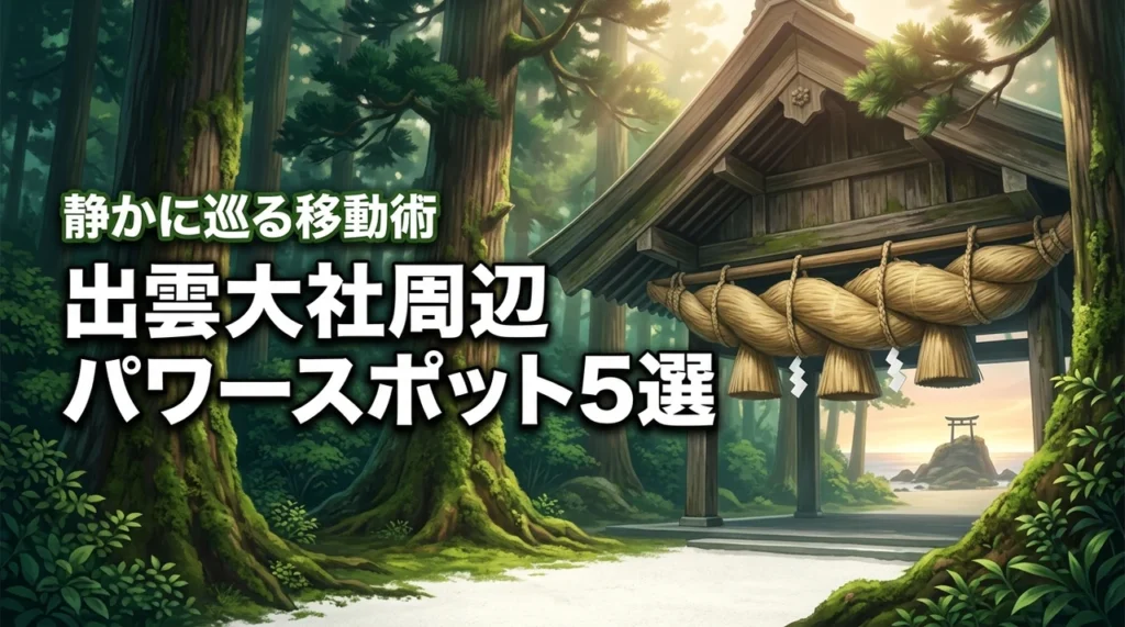 出雲大社周辺のパワースポット巡り！静かに過ごせるおすすめ神社5選と移動術