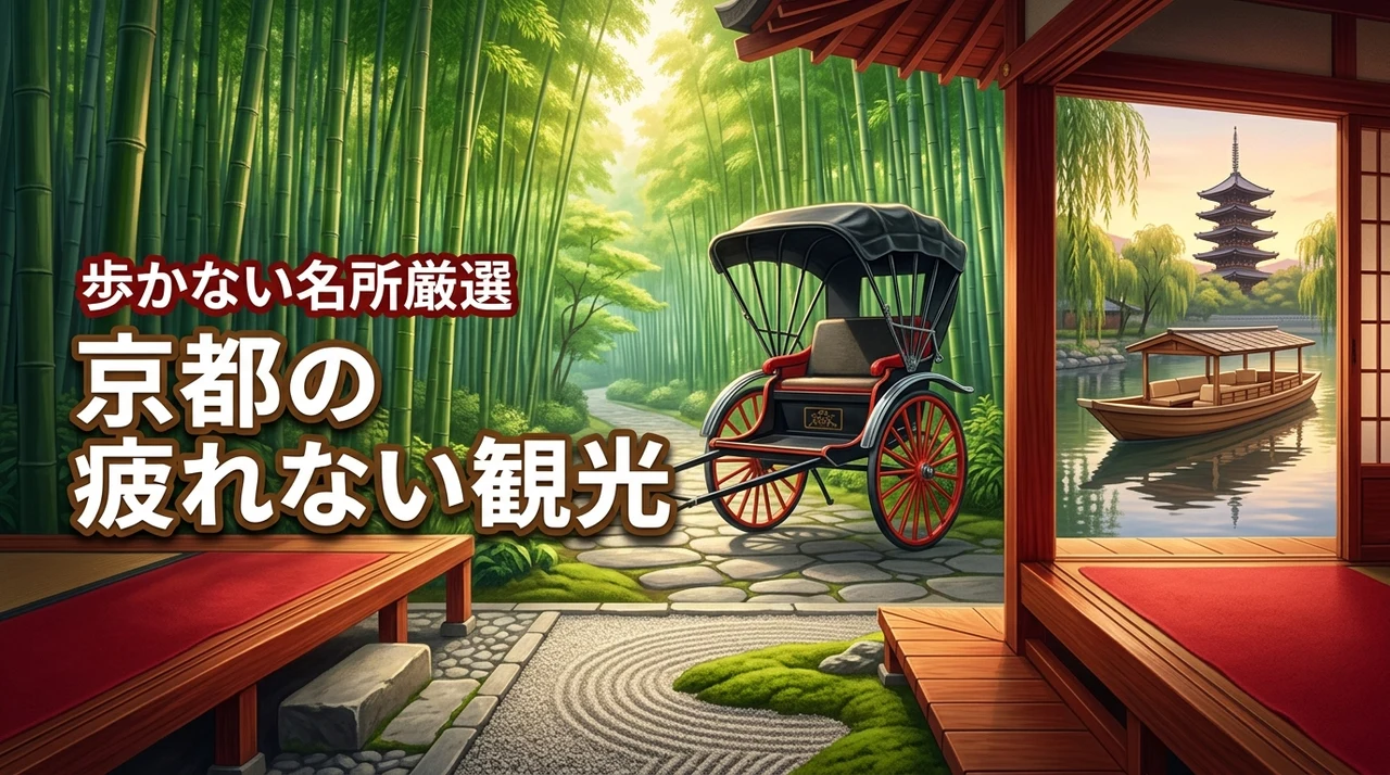 【疲れない旅】京都であまり歩かない観光を満喫！足腰に優しい名所とホテルを厳選
