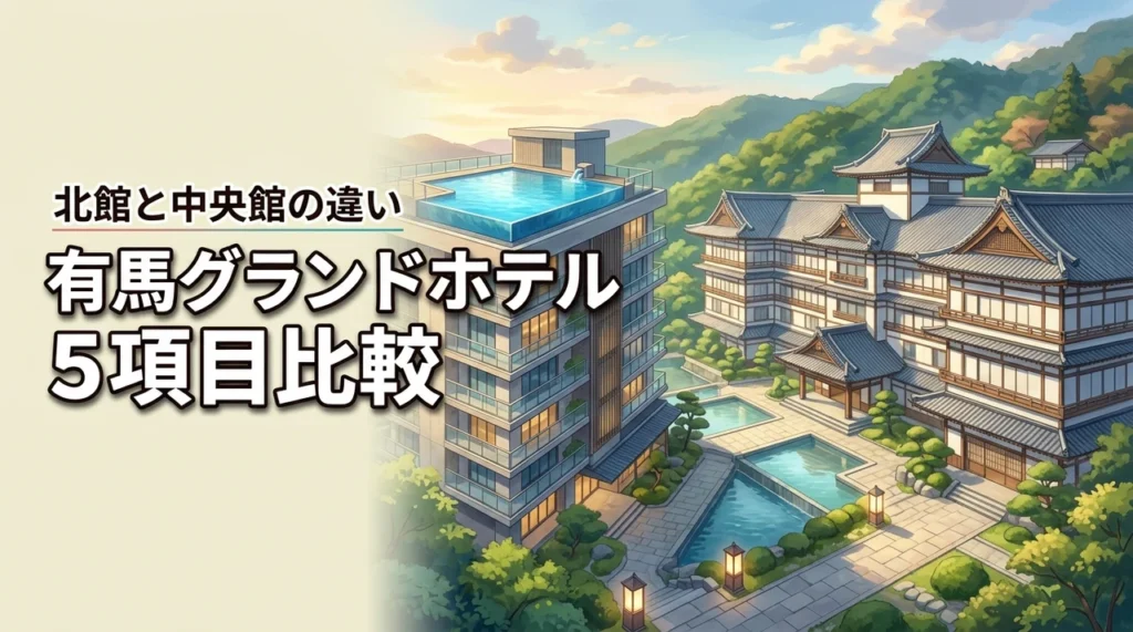 有馬グランドホテル北館と中央館の違いを5項目で比較！あなたに合う館はどっち？