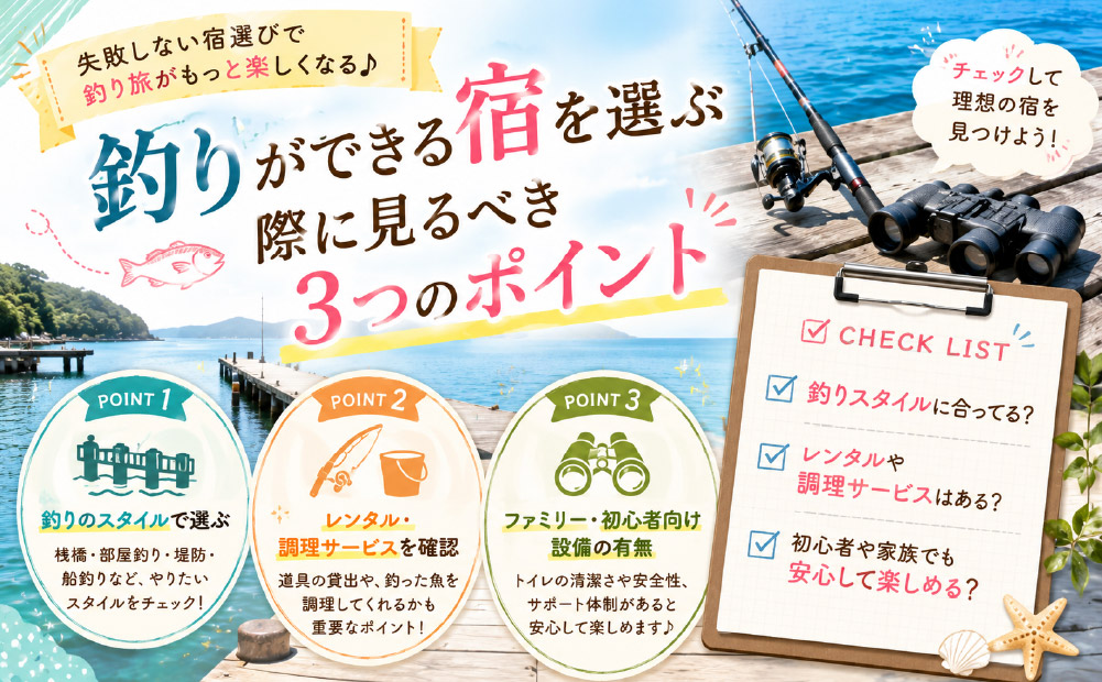 釣りができる宿を選ぶ3つのポイント【鳥羽】