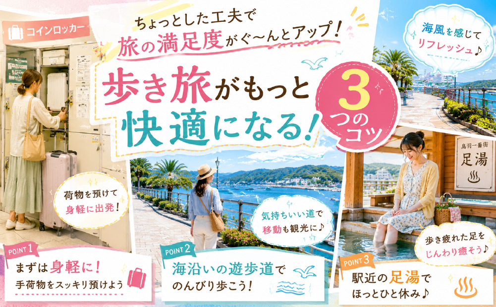 鳥羽駅周辺での徒歩観光を快適にする3つのコツ