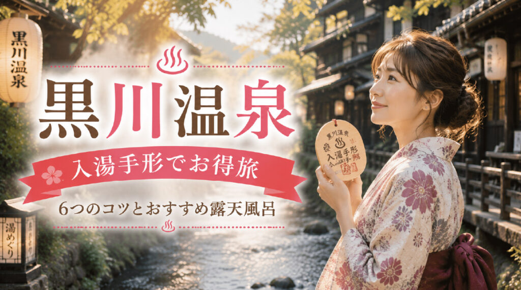黒川温泉の入湯手形は女子旅こそお得！