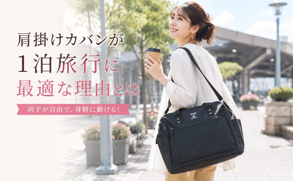 肩掛けカバンが1泊旅行に最適な理由とは