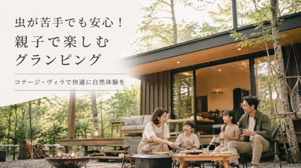 虫が無理な親必見！子どもをキャンプに連れて行きたい家族向けグランピング