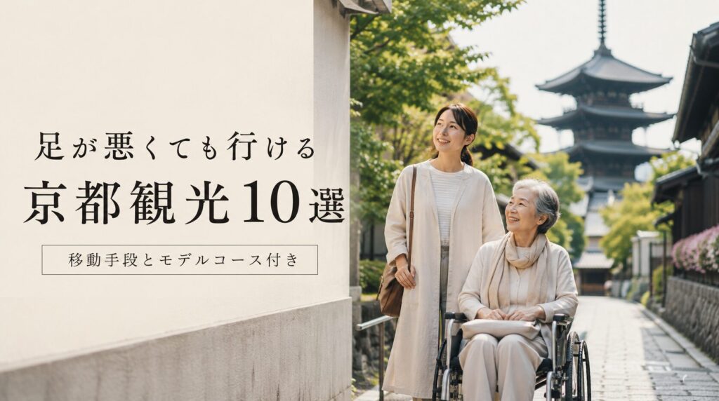 足が悪くても行ける京都の観光地10選｜移動手段とモデルコース付き