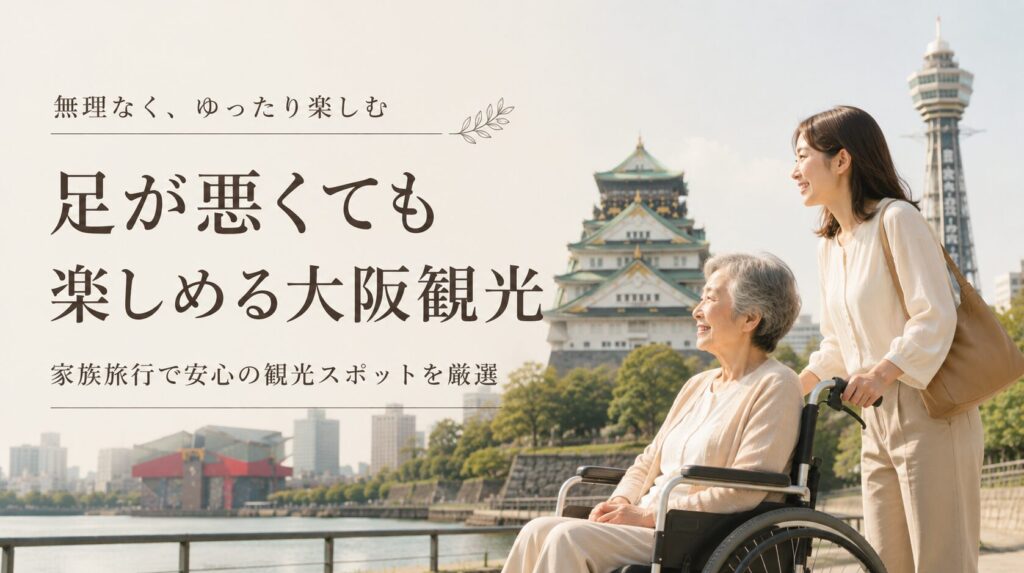 足が悪くても行ける観光地 大阪