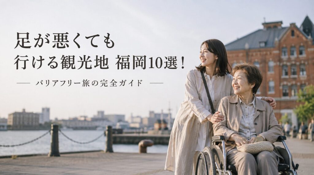 足が悪くても行ける観光地 福岡10選！バリアフリー旅の完全ガイド