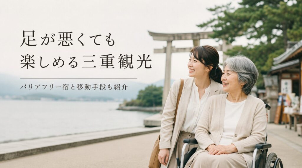 足が悪くても行ける観光地三重