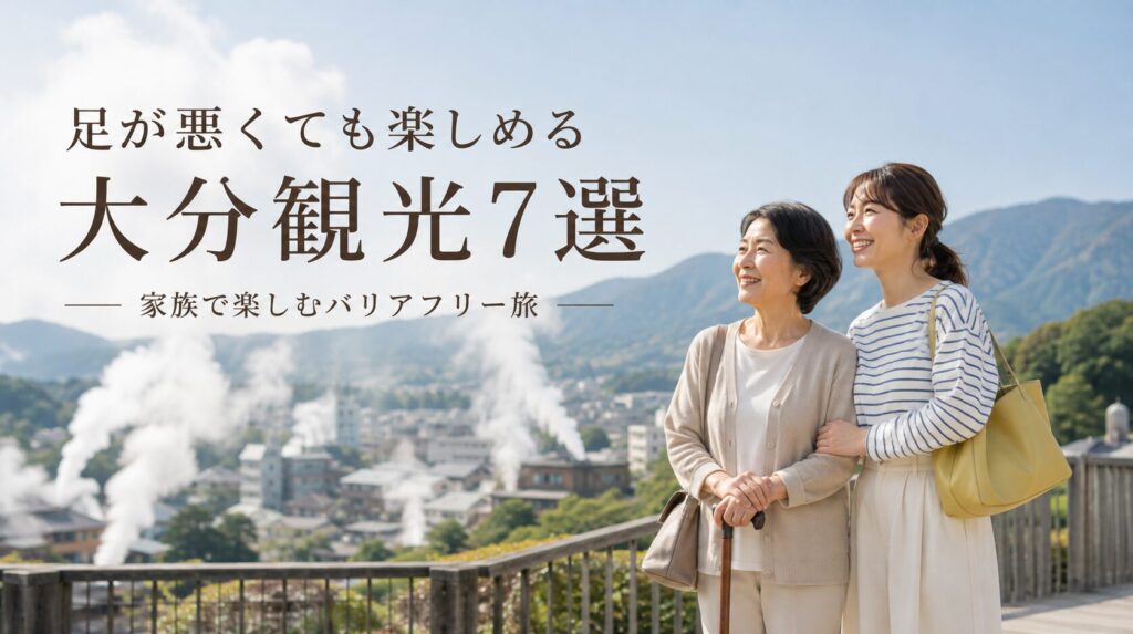 足が悪くても行ける観光地 大分7選