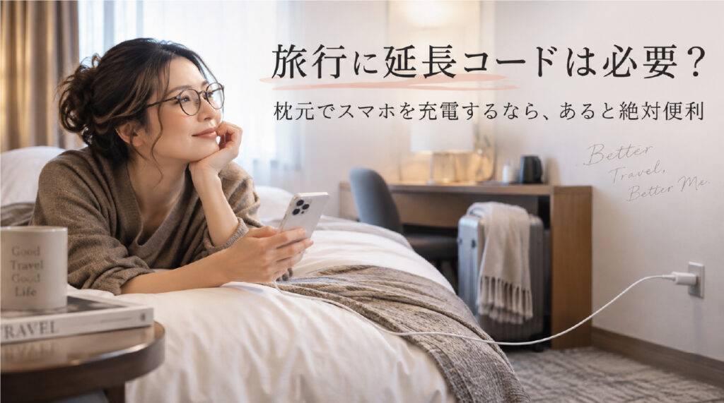 旅行には延長コードが必要