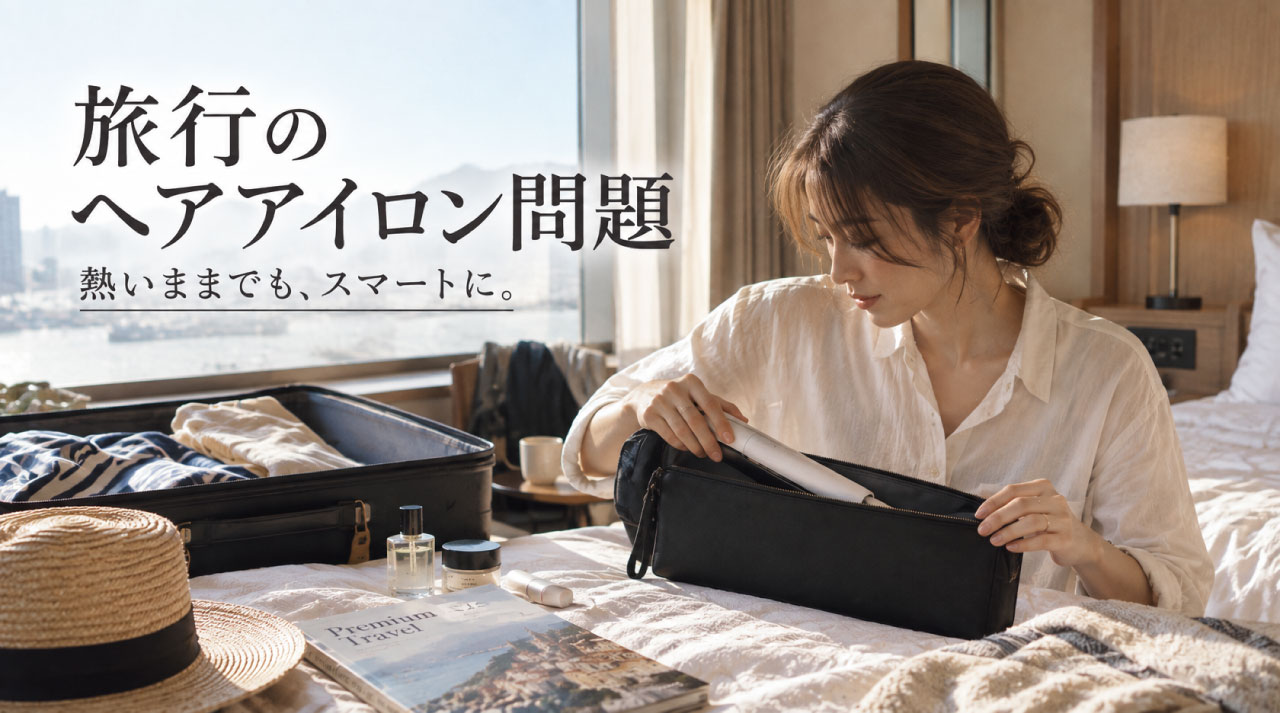 旅行のヘアアイロンは熱いままじゃダメ