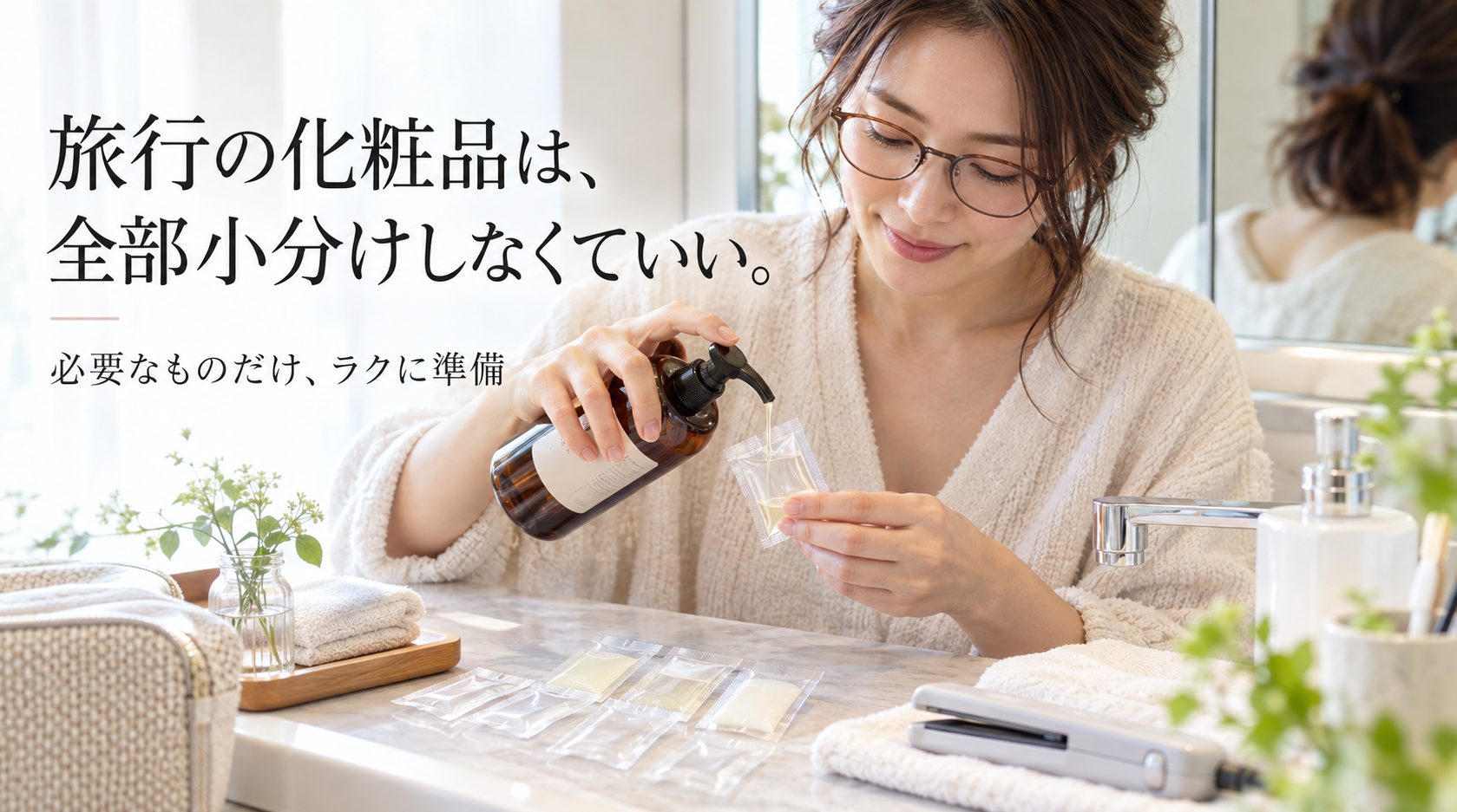 旅行の化粧品小分けがめんどくさい人へ