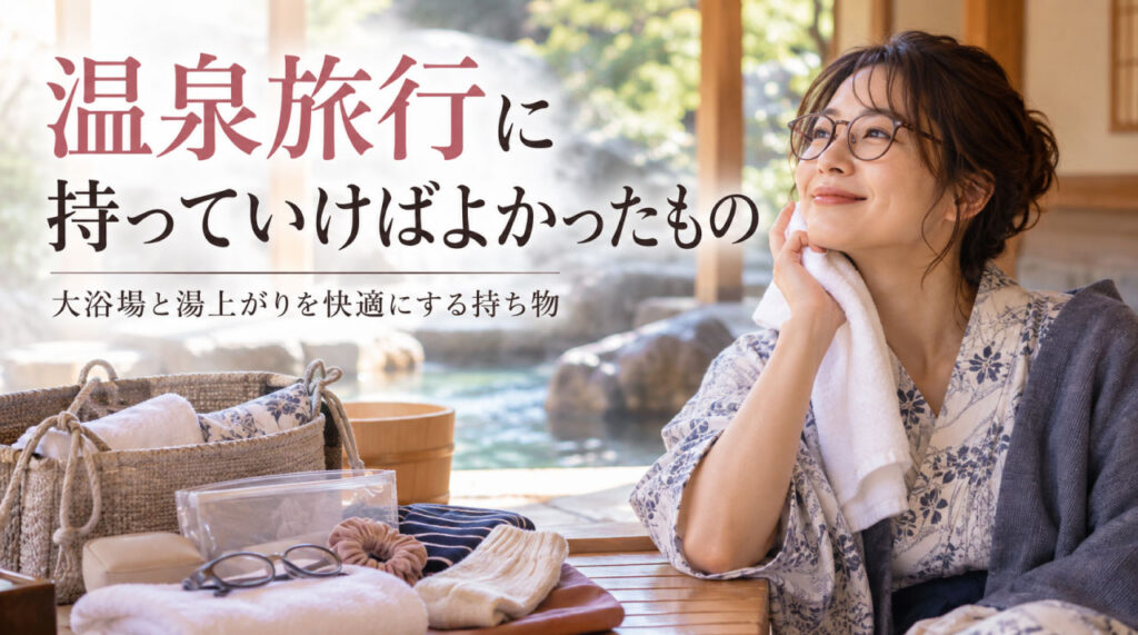 温泉旅行に持っていけばよかったもの