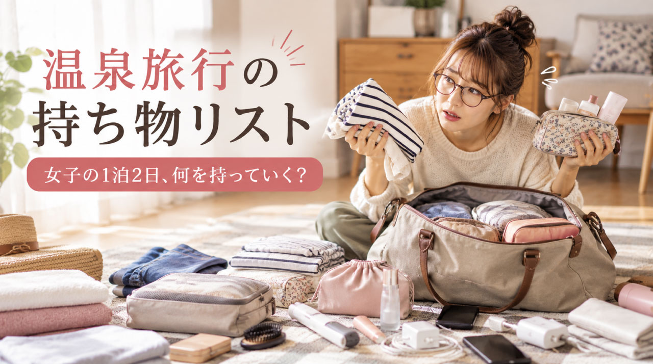 温泉旅行の持ち物リスト【女子向け】